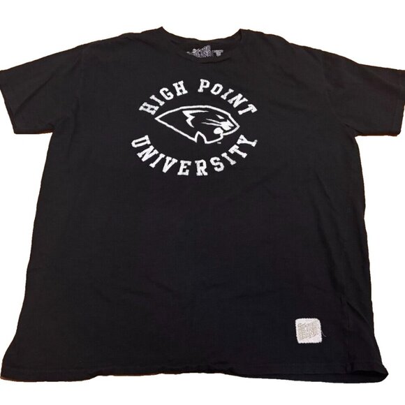 Retro Brand High Point University Men's Short Sleeve Black/White T-Shirt Size XL - Picture 1 of 5